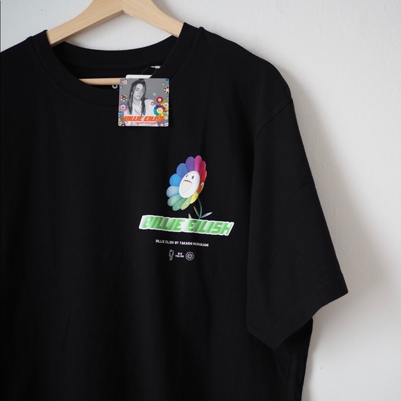 Billie Eilish Takashi Murakami oversized graphic music album uniqlo t shirt - Picture 4 of 8